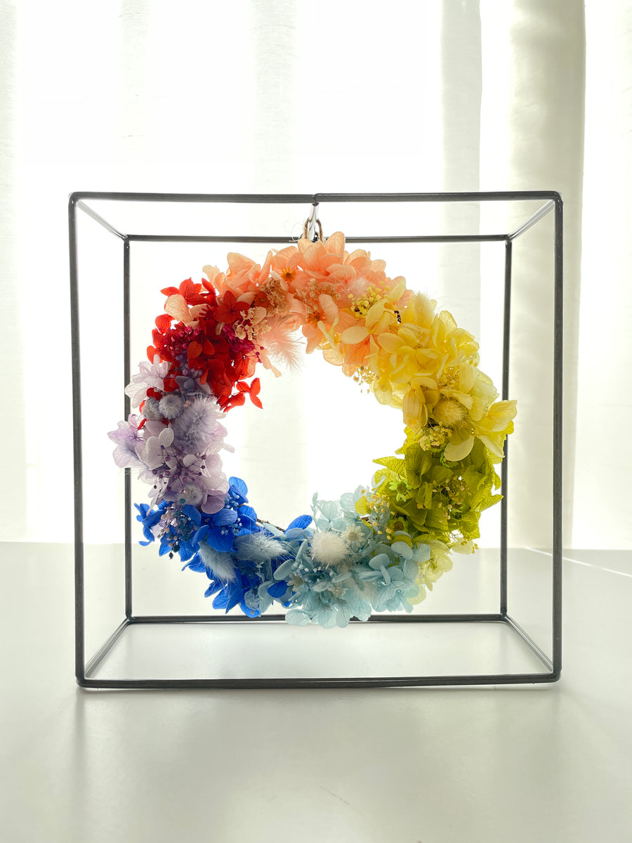 フラワー・リース rr ホワイトフラワーリース(35cm) | 【公式】Michika Flower Design